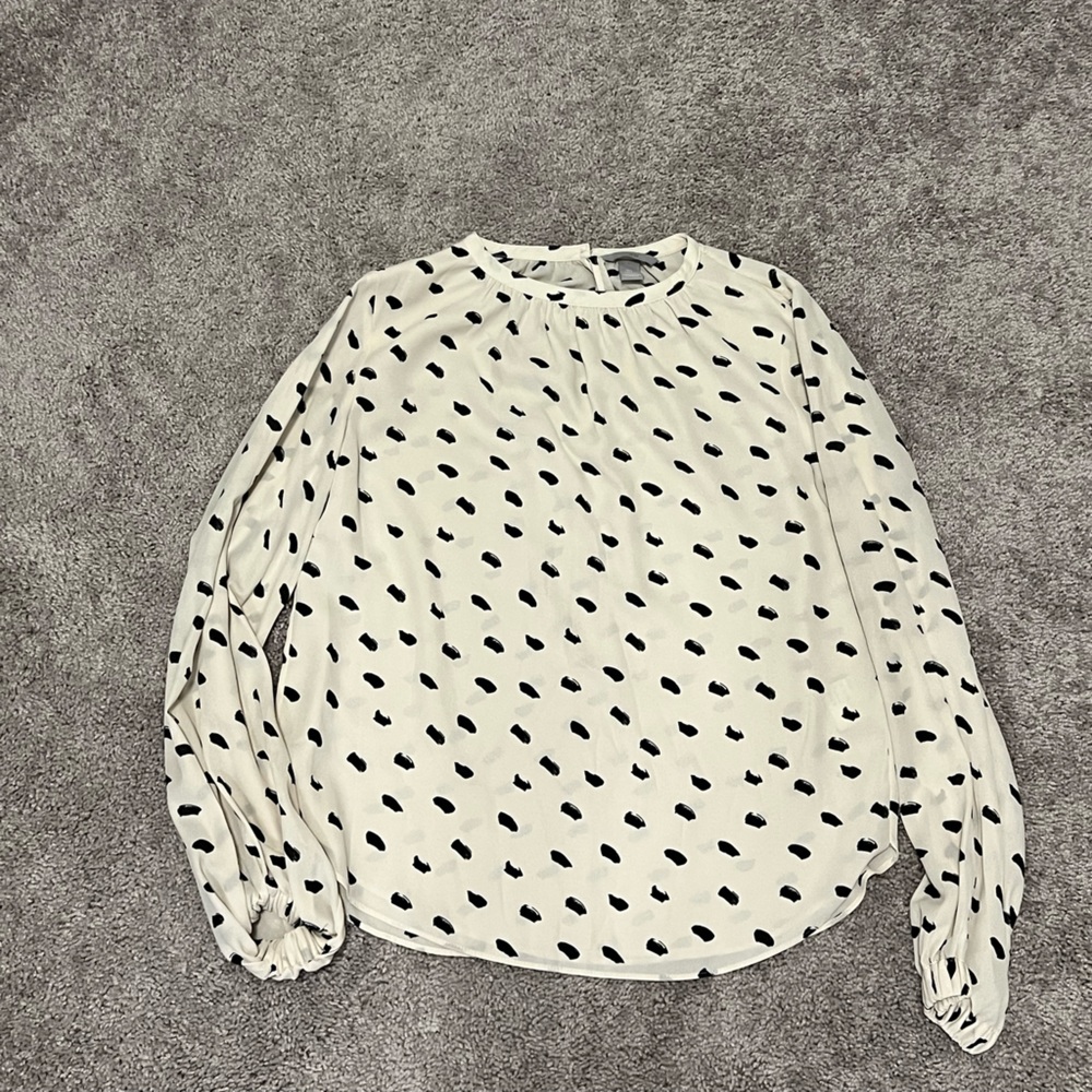 Black and white H&M blouse